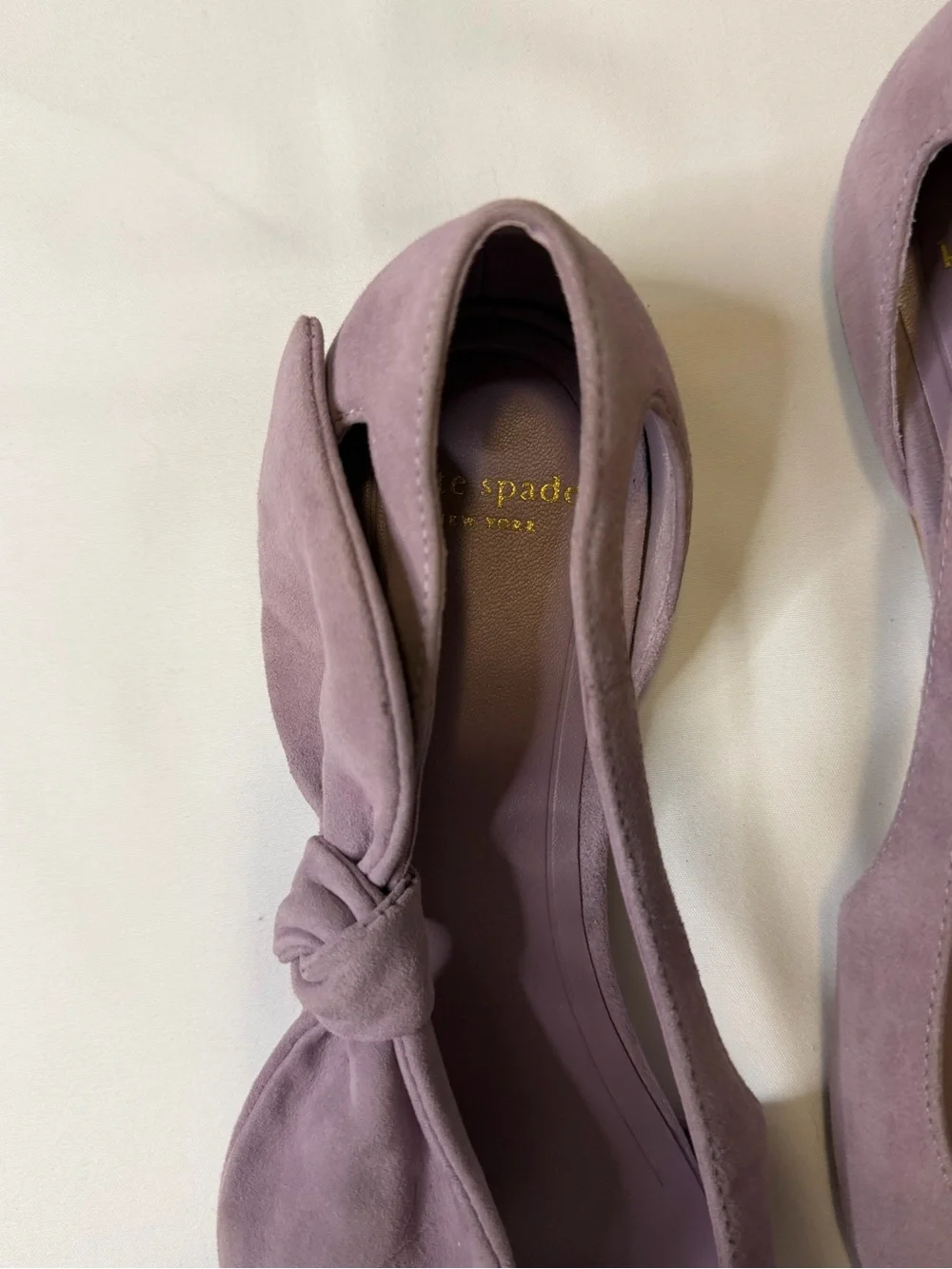 kate spade bunnie flats, purple